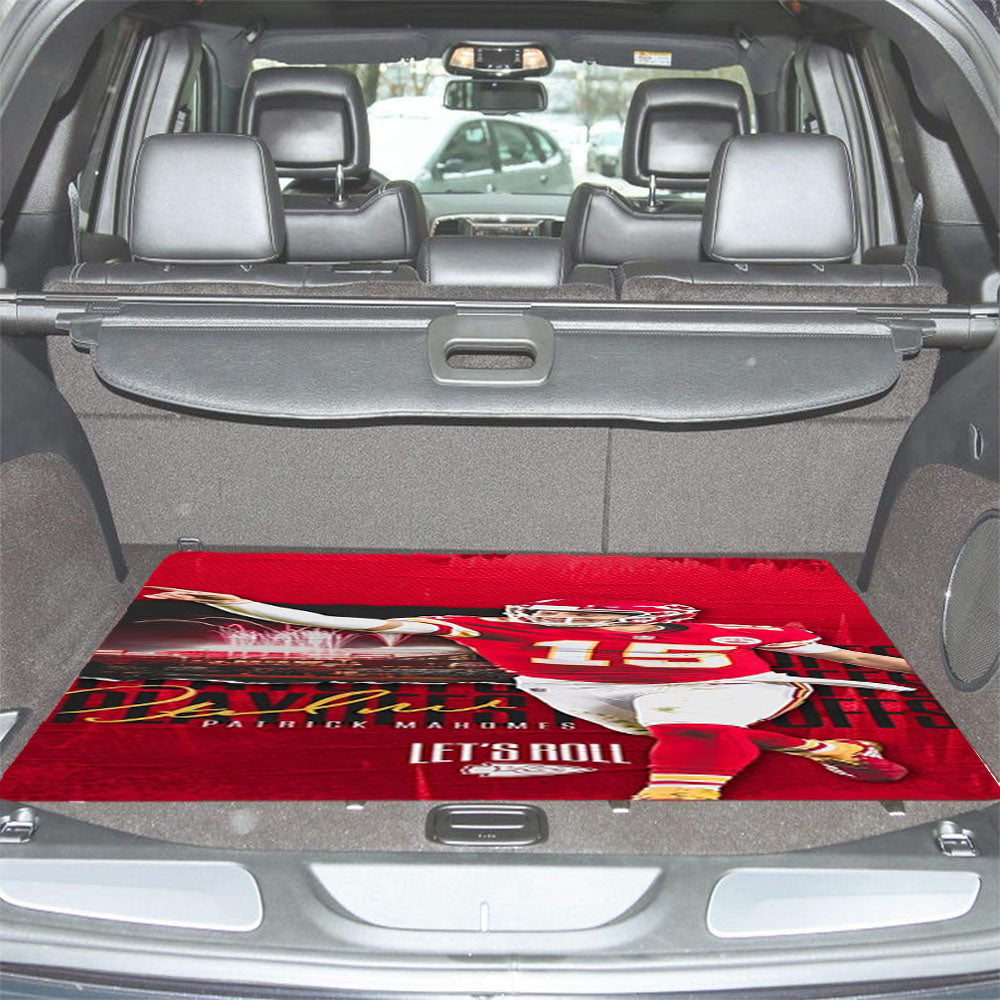 Patrick Mahomes Kansas City Chiefs Car Trunk Mat Non Slip