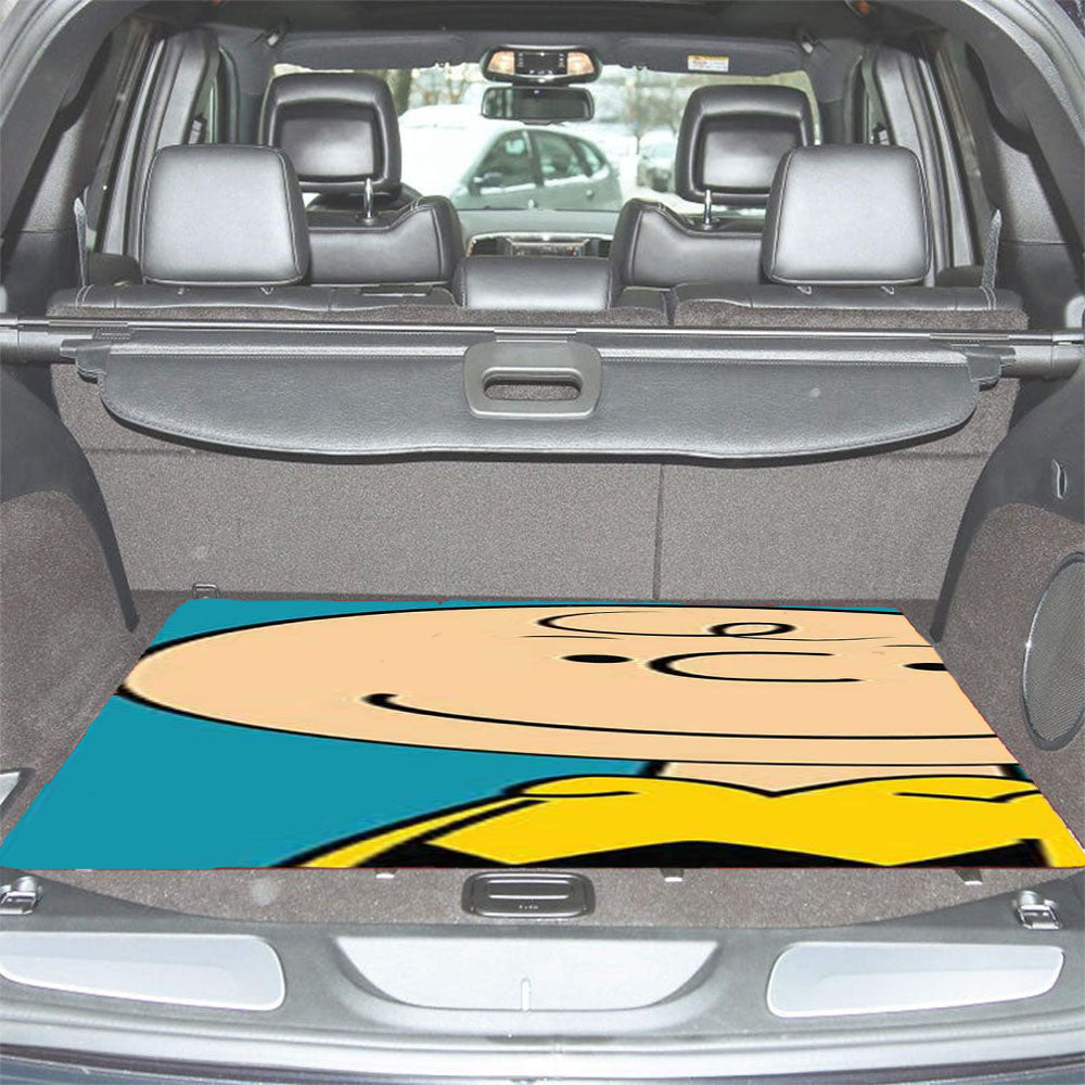 Peanuts Charlie Brown Blue Car Trunk Mat Non Slip