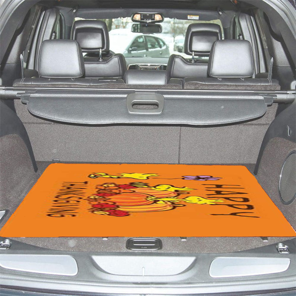 Peanuts Thanksgiving Woodstock Car Trunk Mat Non Slip