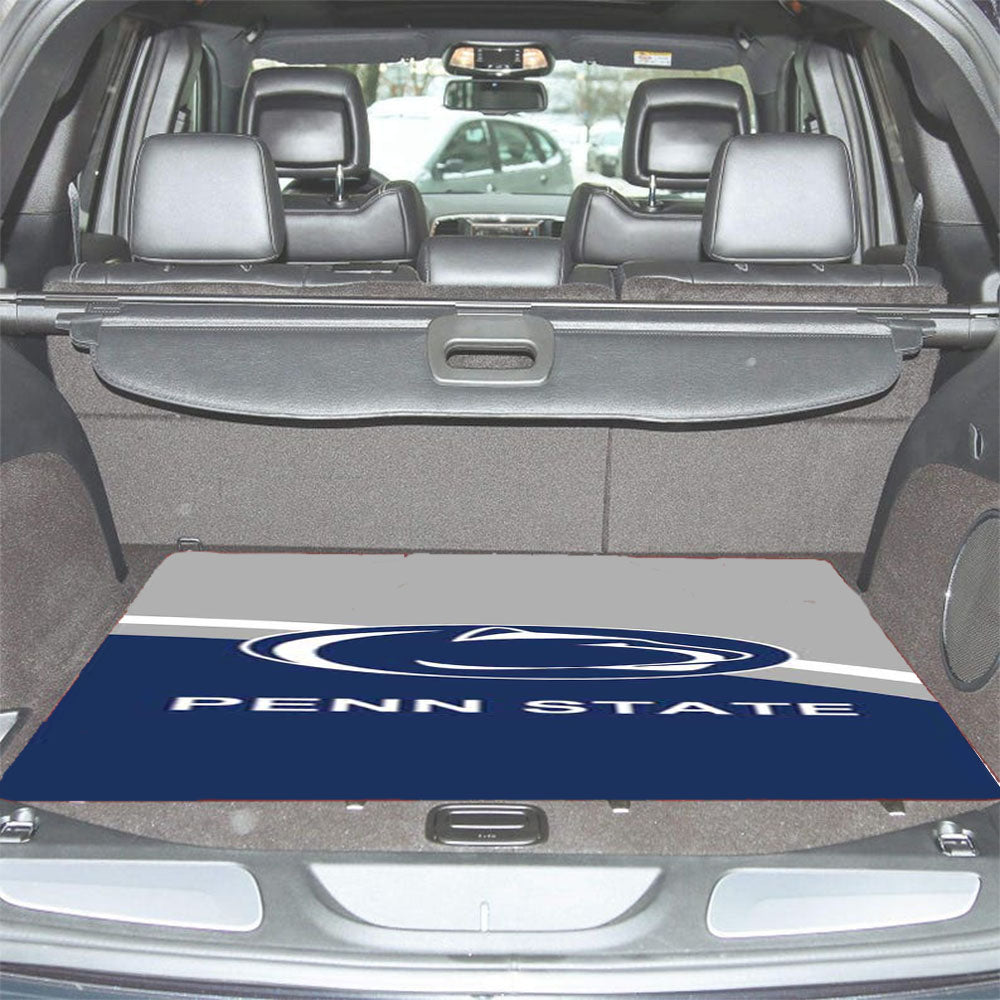 Penn State Blue Grey Circle Car Trunk Mat Non Slip
