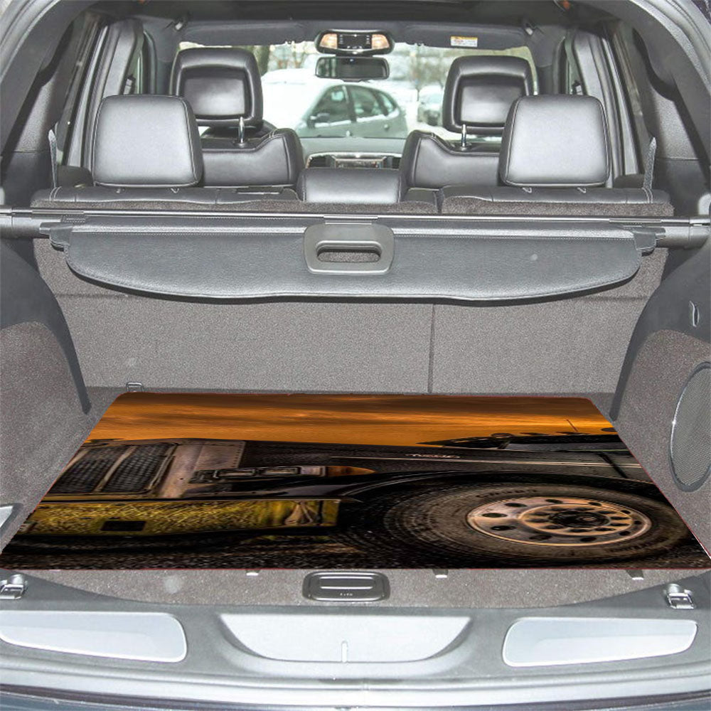 Peterbilt Truck 2 Car Trunk Mat Non Slip