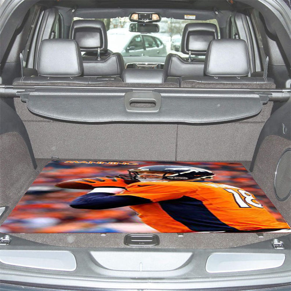 Peyton Manning Denver Broncos Car Trunk Mat Non Slip