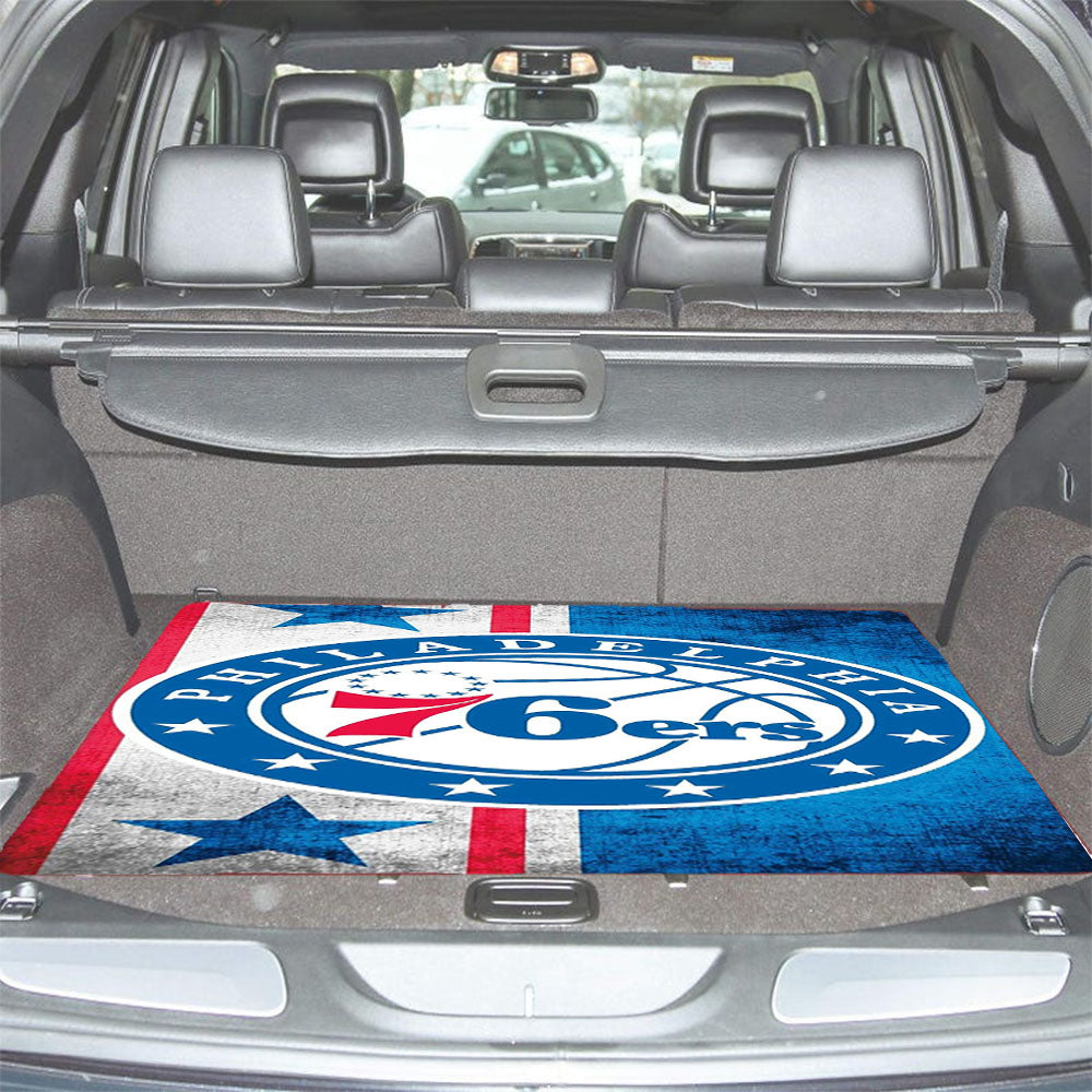 Philadelphia 76Ers Logo Flag Car Trunk Mat Non Slip