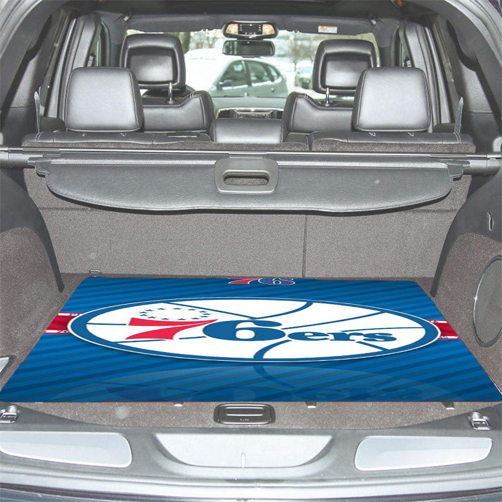 Philadelphia 76Ers Nba Car Trunk Mat Non Slip