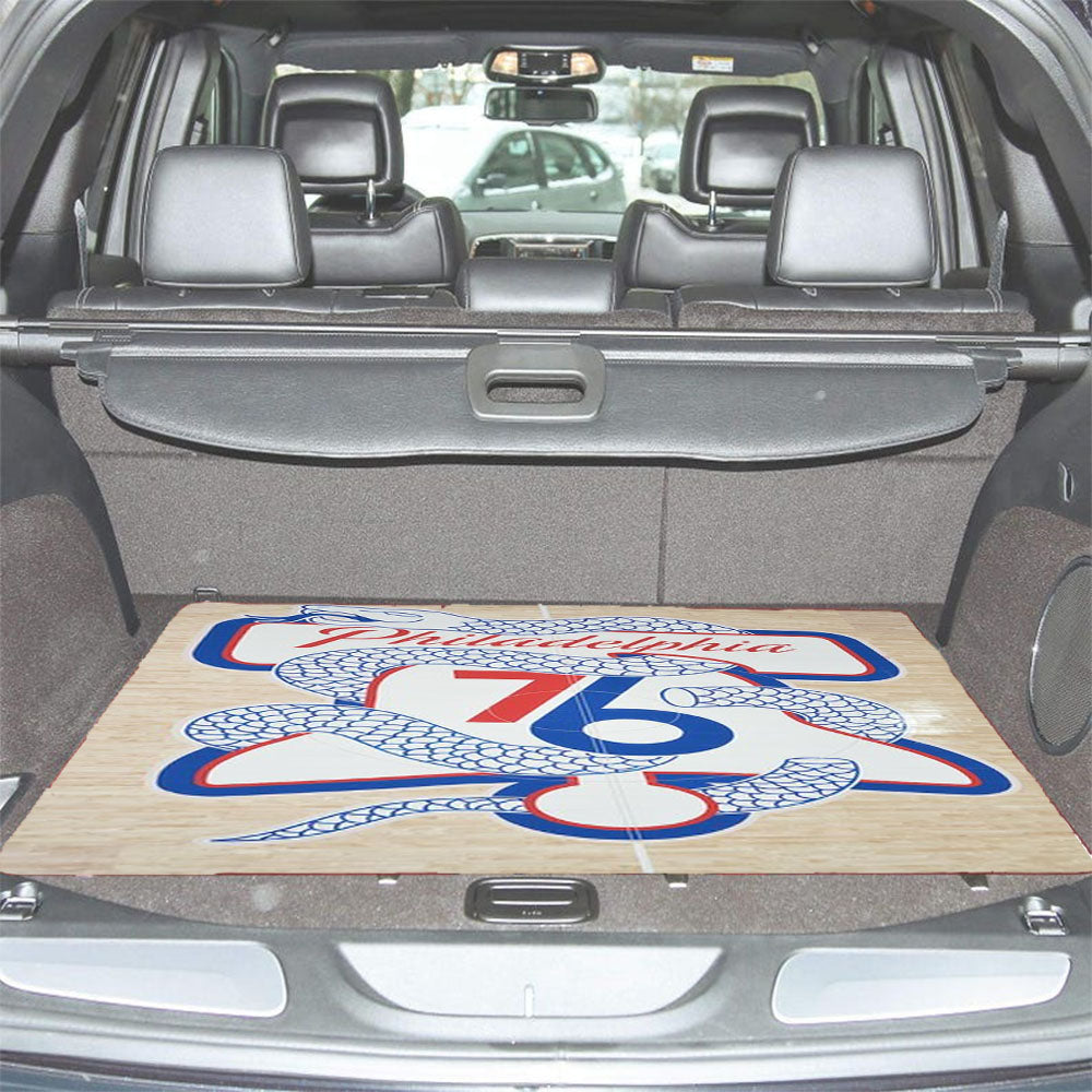 Philadelphia 76Ers Snake Logo Field Car Trunk Mat Non Slip