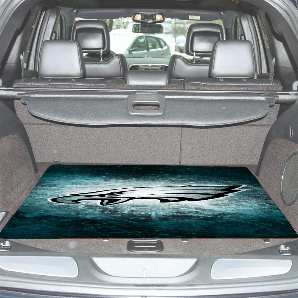 Philadelphia Eagles Grunge Texture Wallpaper Car Trunk Mat Non Slip