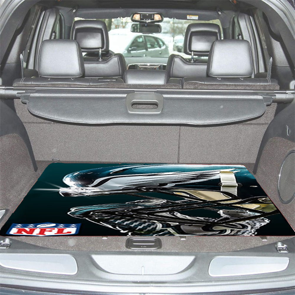 Philadelphia Eagles Nfl Helmet Car Trunk Mat Non Slip