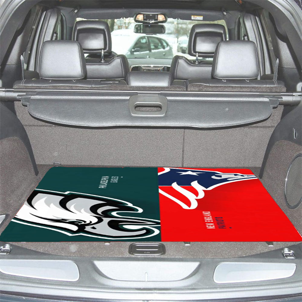Philadelphia Eagles Vs New England Patriots Car Trunk Mat Non Slip