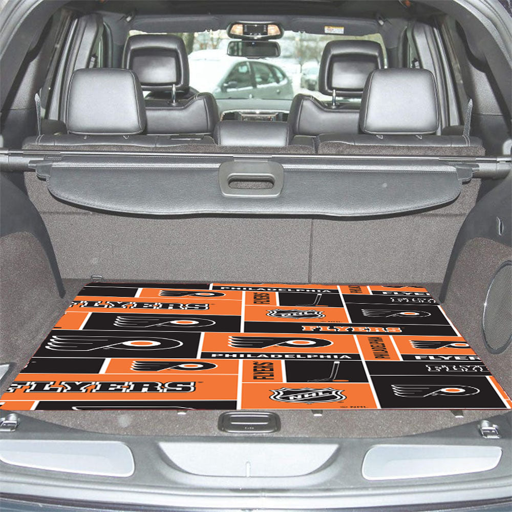Philadelphia Flyers Nhl Pattern Logo Car Trunk Mat Non Slip