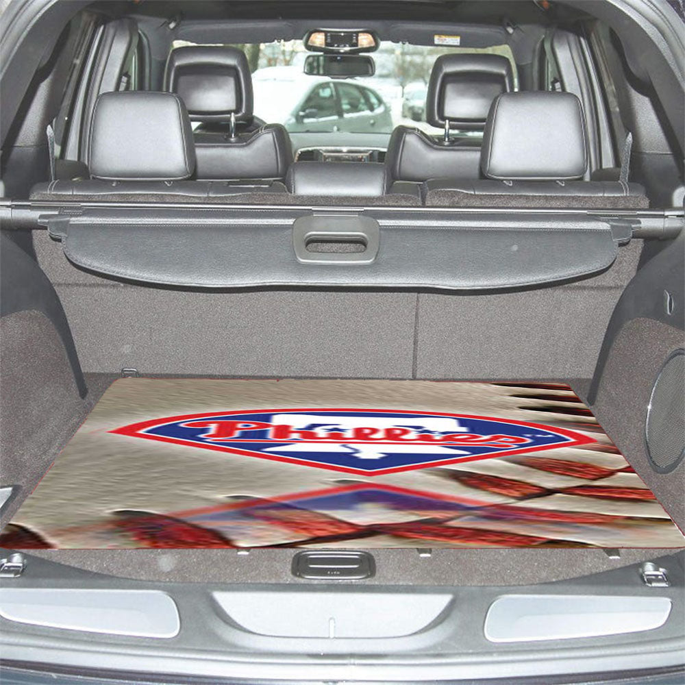 Phillies Logo Reflect On Ball Car Trunk Mat Non Slip