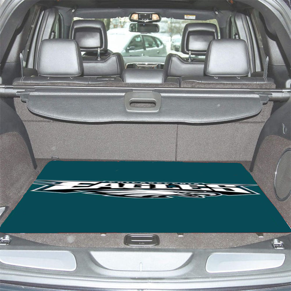 Philly Eagles Logo On Green Car Trunk Mat Non Slip