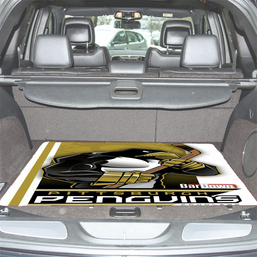 Pittsburg Penguins Nhl Hockey Car Trunk Mat Non Slip