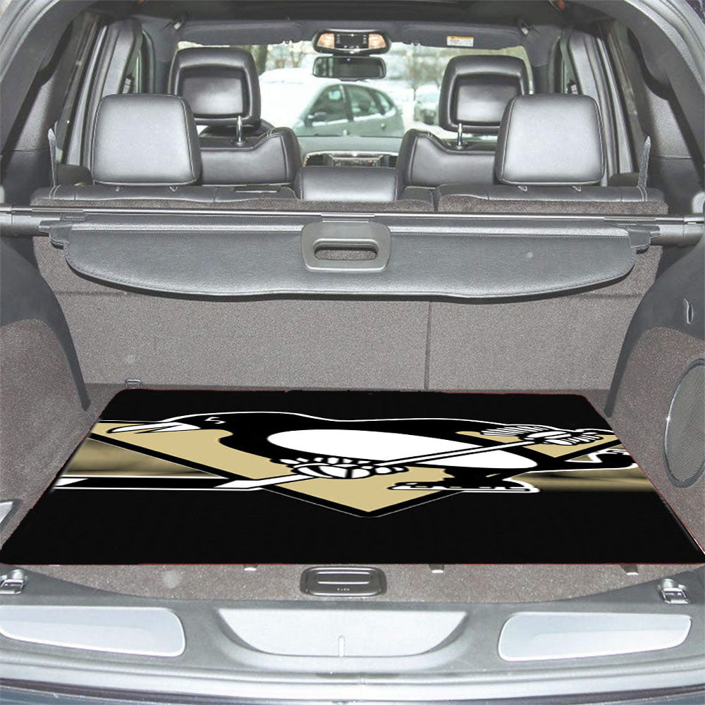 Pittsburgh Penguins Art Car Trunk Mat Non Slip