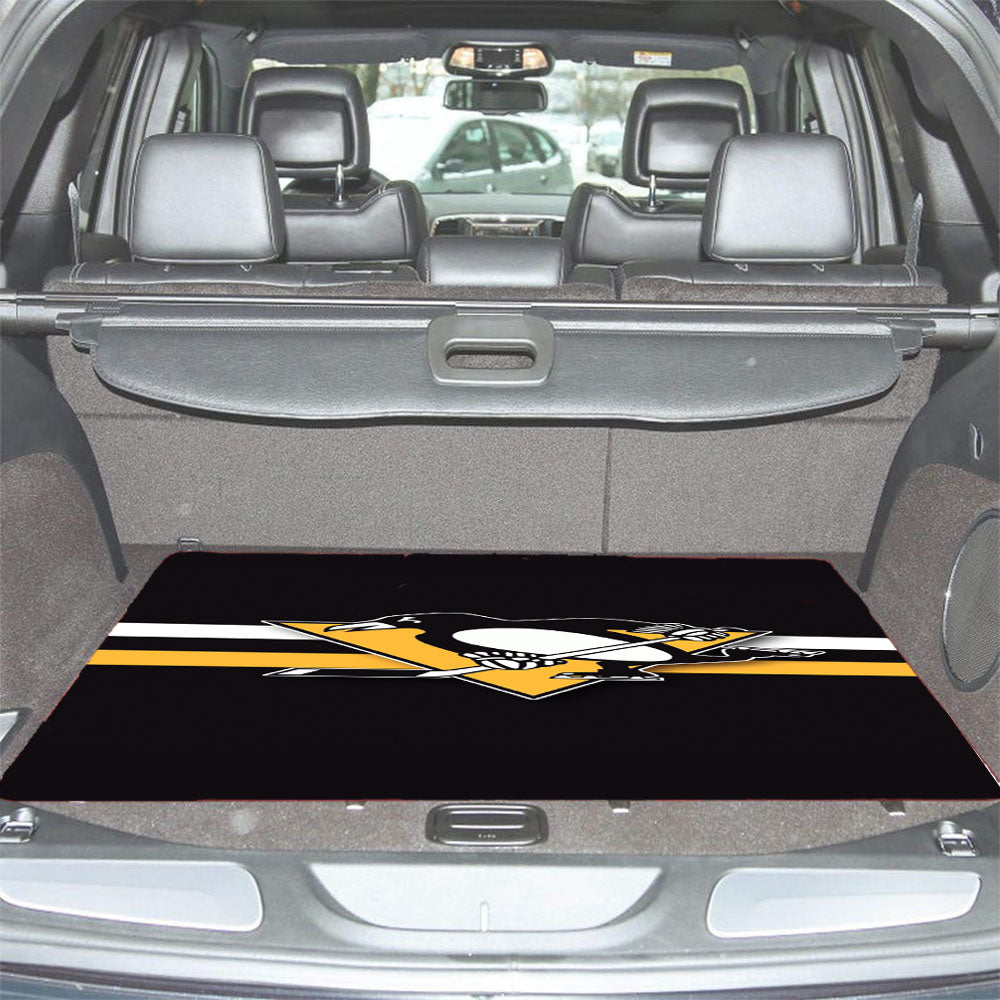 Pittsburgh Penguins Hockey Car Trunk Mat Non Slip