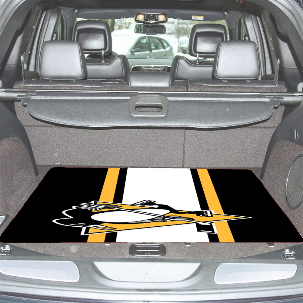 Pittsburgh Penguins Logo Car Trunk Mat Non Slip