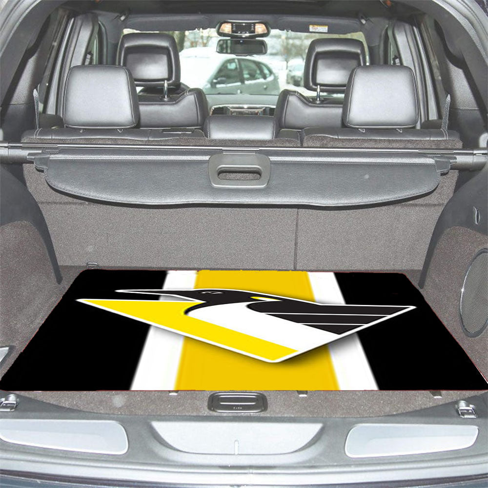 Pittsburgh Penguins Logo 2 Car Trunk Mat Non Slip