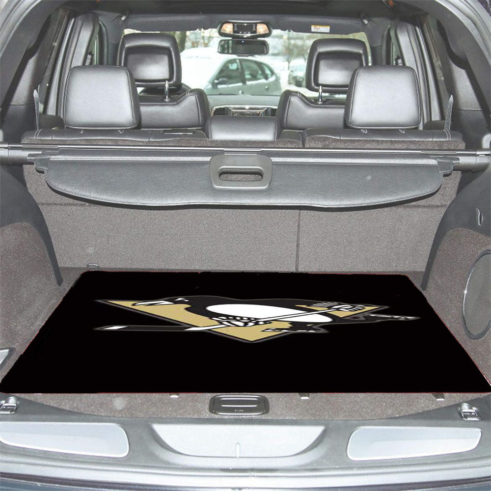Pittsburgh Penguins Logo Basic Car Trunk Mat Non Slip