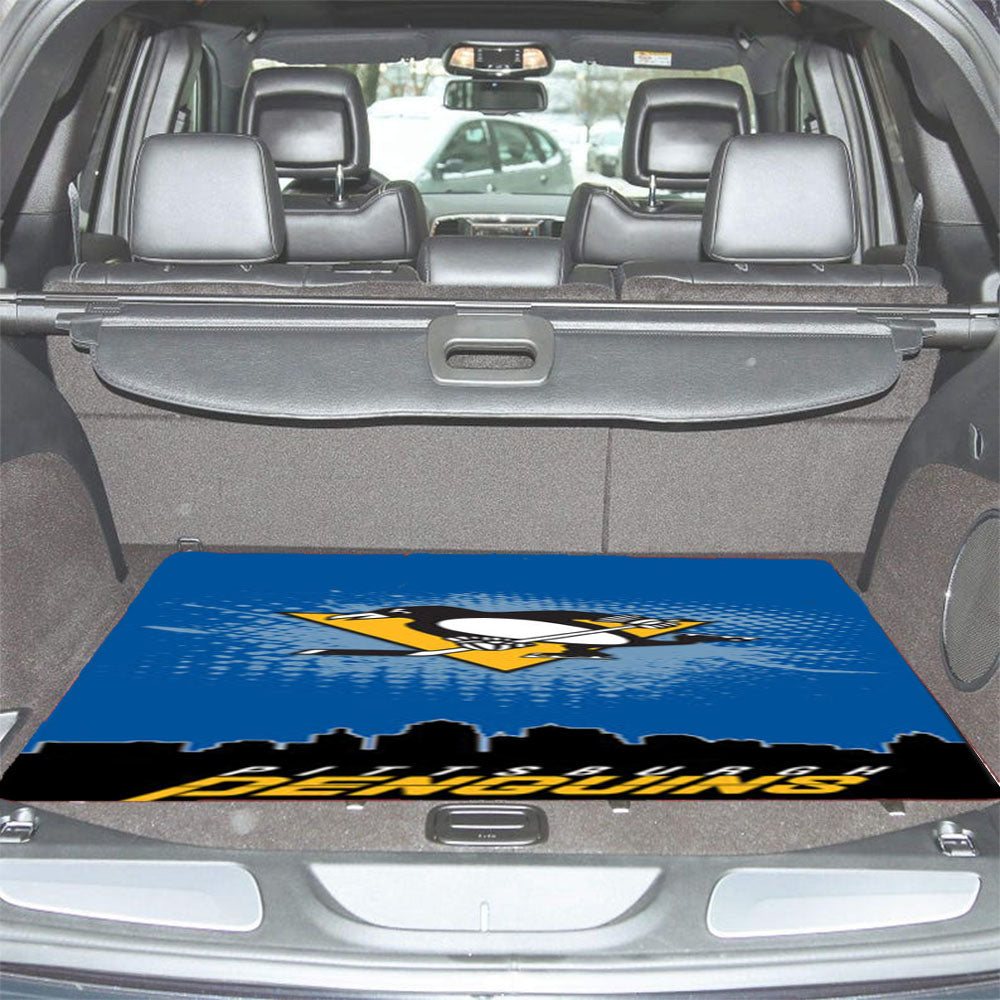 Pittsburgh Penguins Nhl Team Car Trunk Mat Non Slip