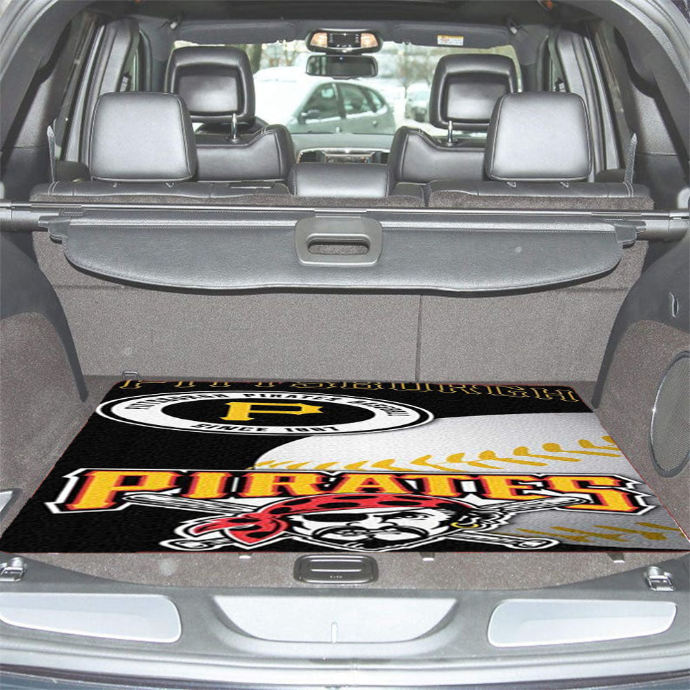Pittsburgh Pirates 3 Car Trunk Mat Non Slip