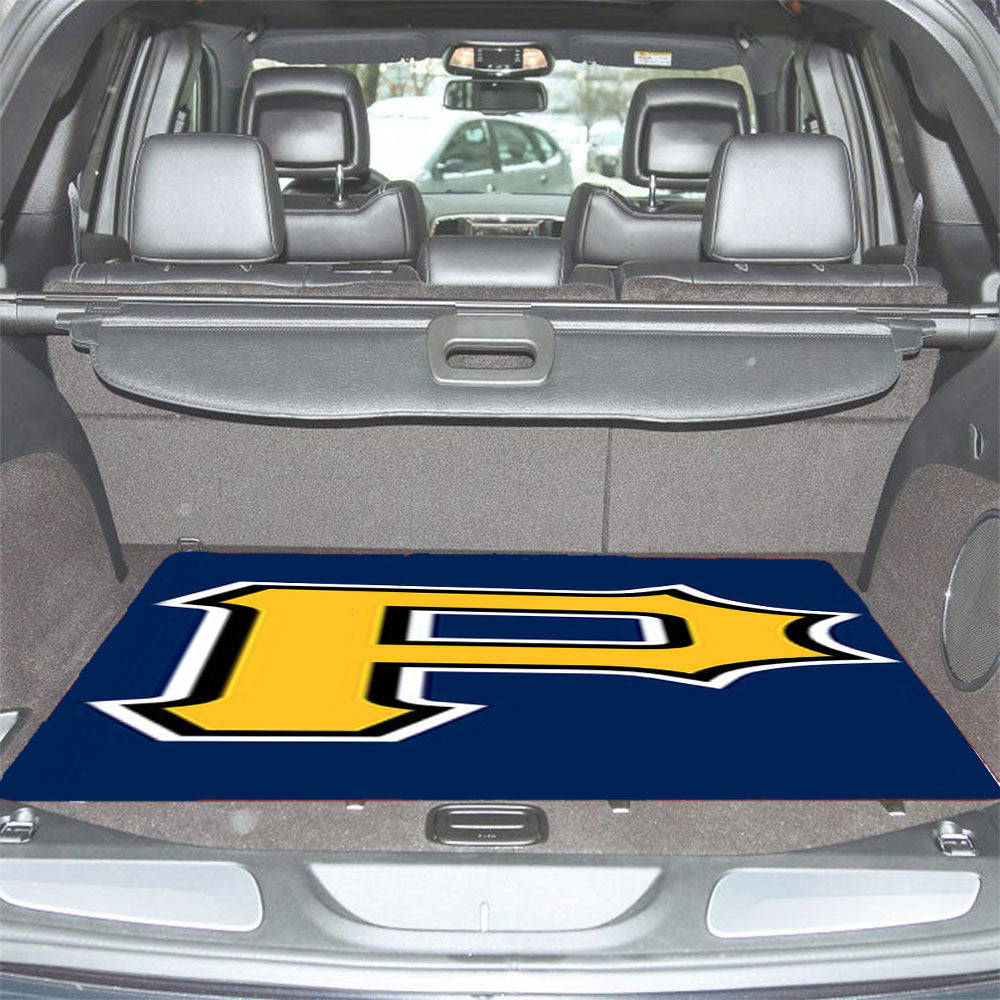 Pittsburgh Pirates Baseball Logo Blue Car Trunk Mat Non Slip