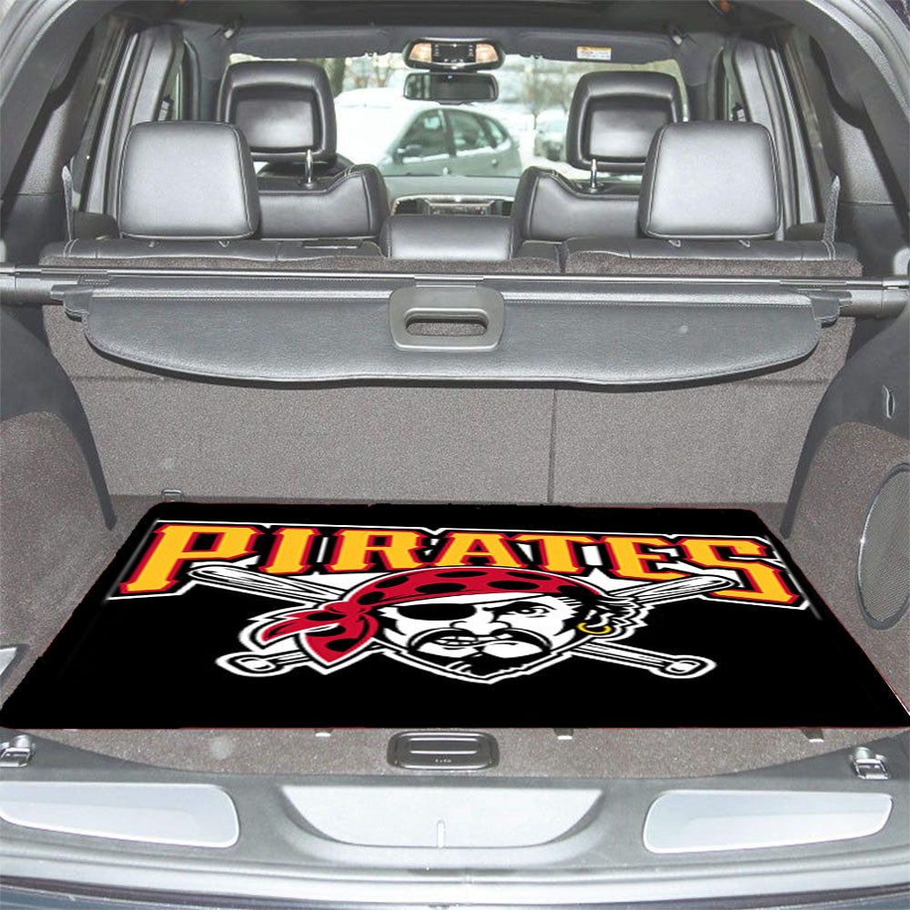 Pittsburgh Pirates Black Background Car Trunk Mat Non Slip