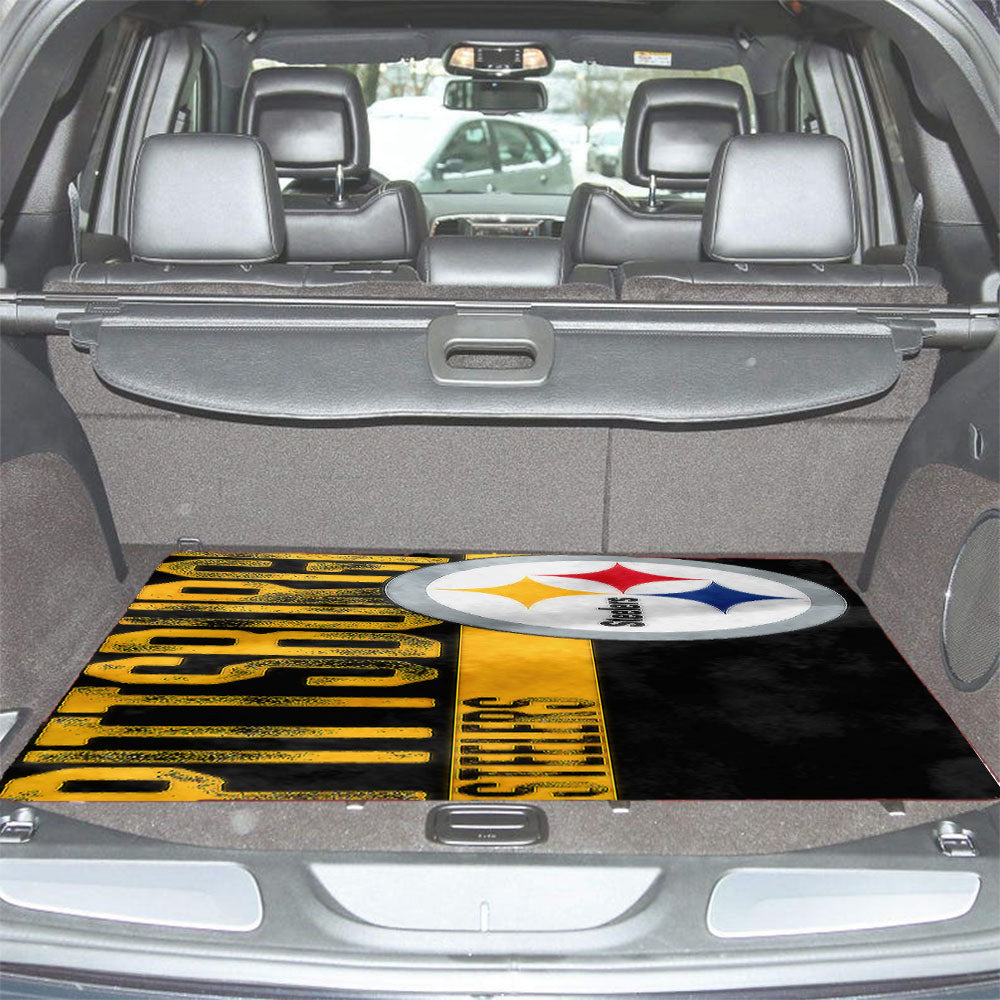 Pittsburgh Steeler Number Plate Car Trunk Mat Non Slip