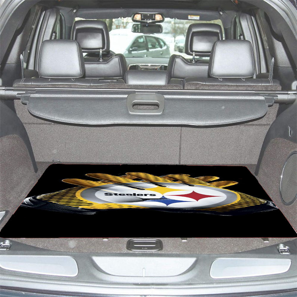 Pittsburgh Steelers 4 Car Trunk Mat Non Slip