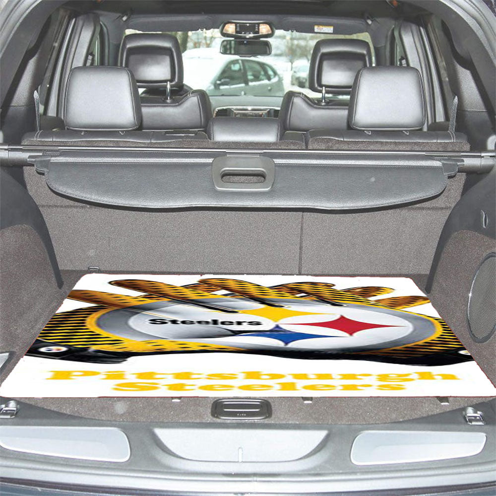 Pittsburgh Steelers Gloves Car Trunk Mat Non Slip
