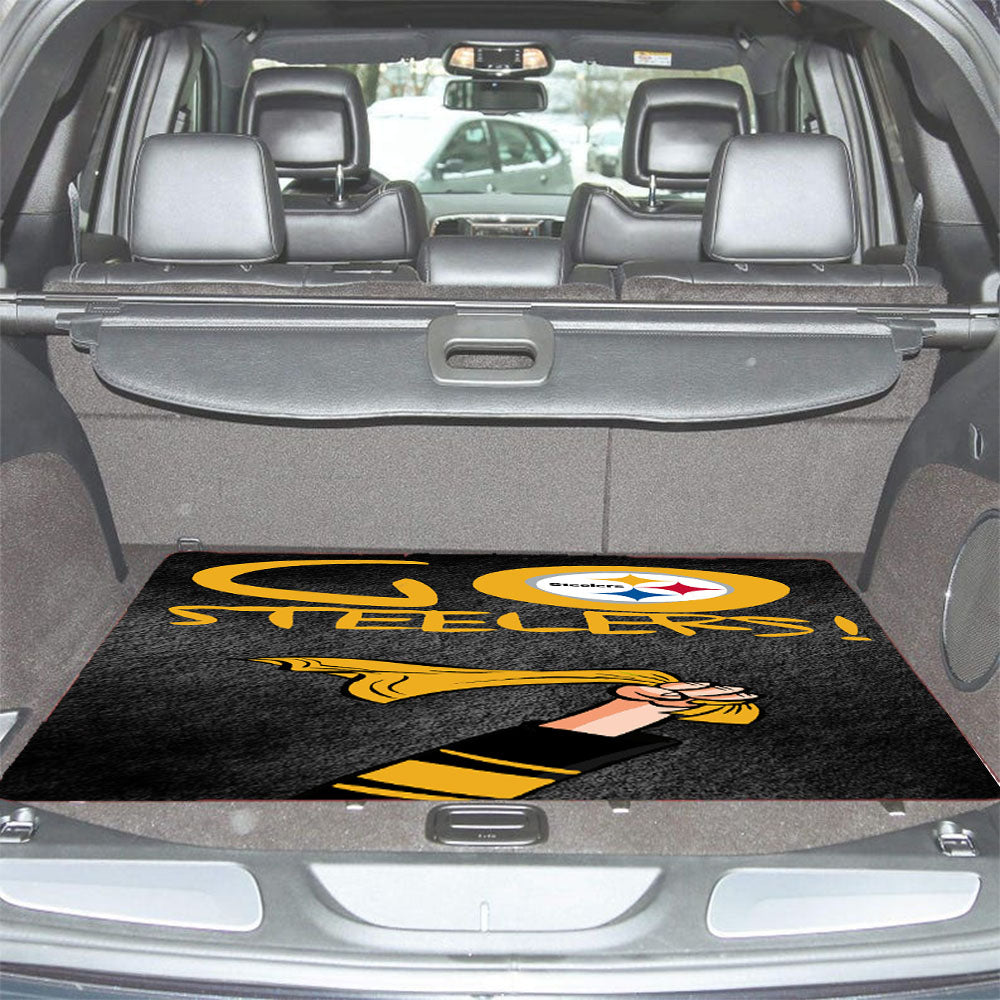 Pittsburgh Steelers Go Steelers Car Trunk Mat Non Slip