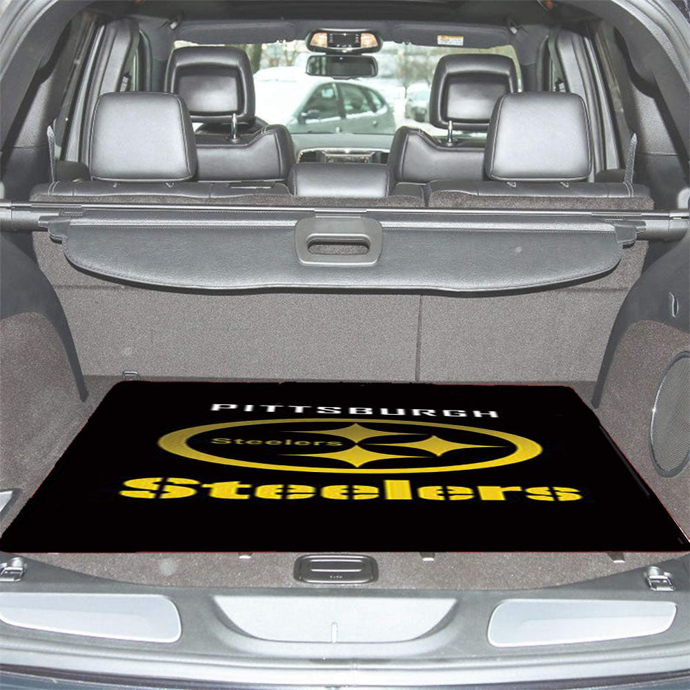 Pittsburgh Steelers Gold Fade Car Trunk Mat Non Slip
