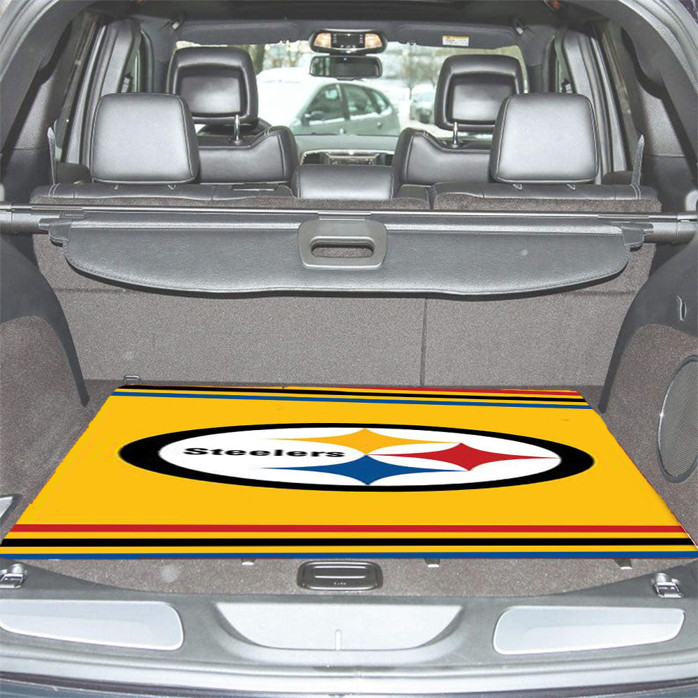 Pittsburgh Steelers Yellow Logo Car Trunk Mat Non Slip