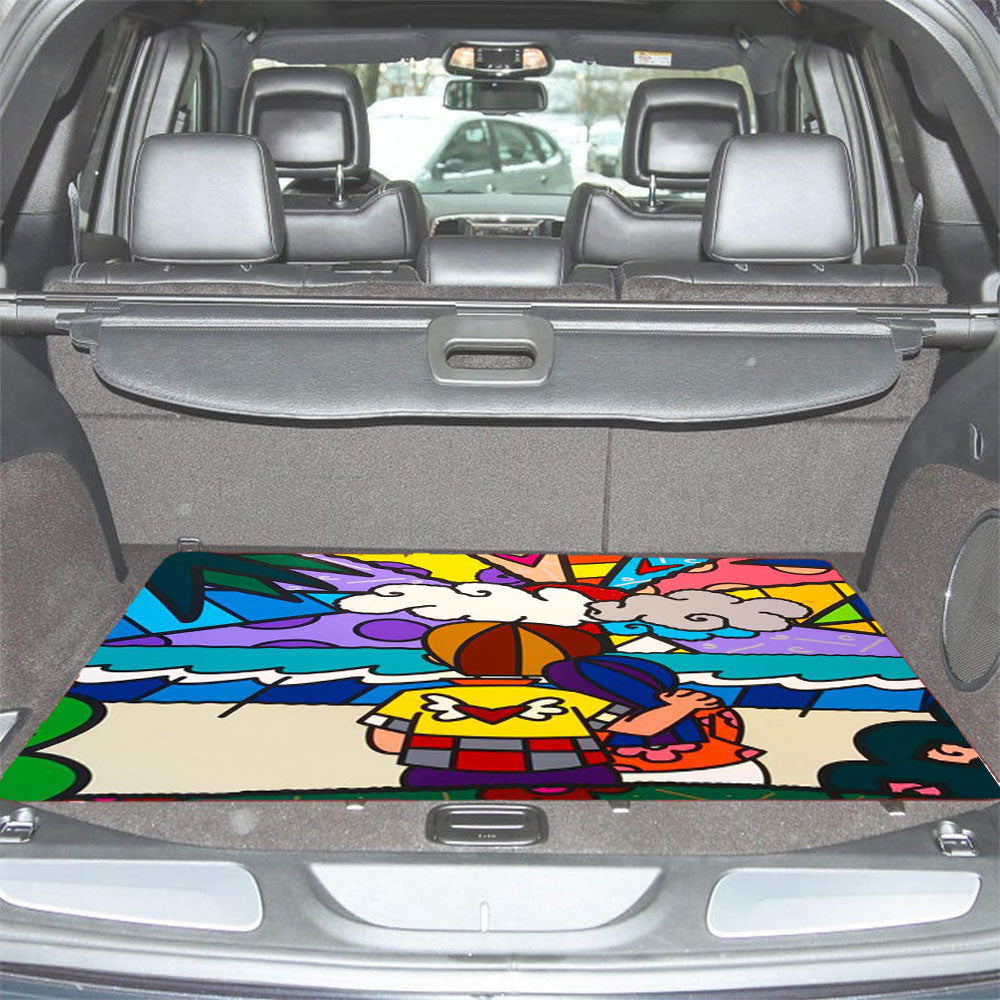 Pop Art Romero Britto Car Trunk Mat Non Slip