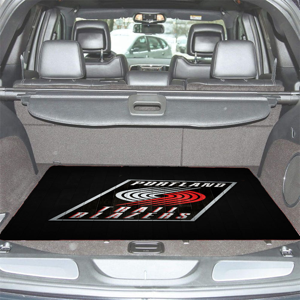 Portland Trail Blazers Hardwood Car Trunk Mat Non Slip