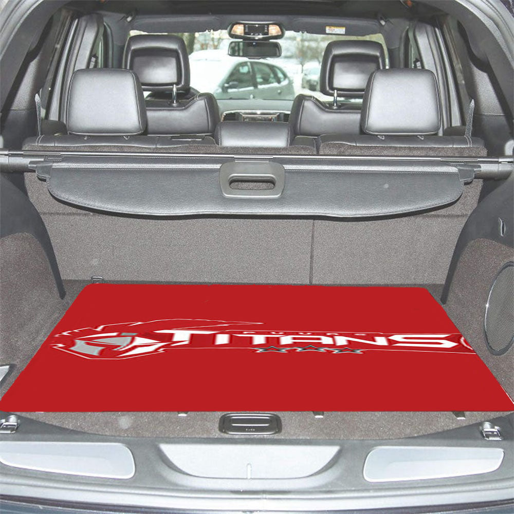 Puurs Titans Logo Red Car Trunk Mat Non Slip
