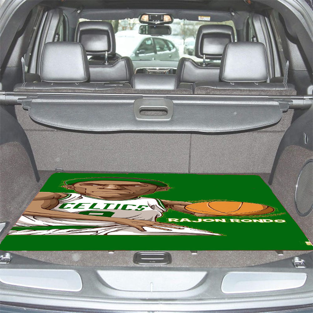 Rajon Rondo Green Car Trunk Mat Non Slip