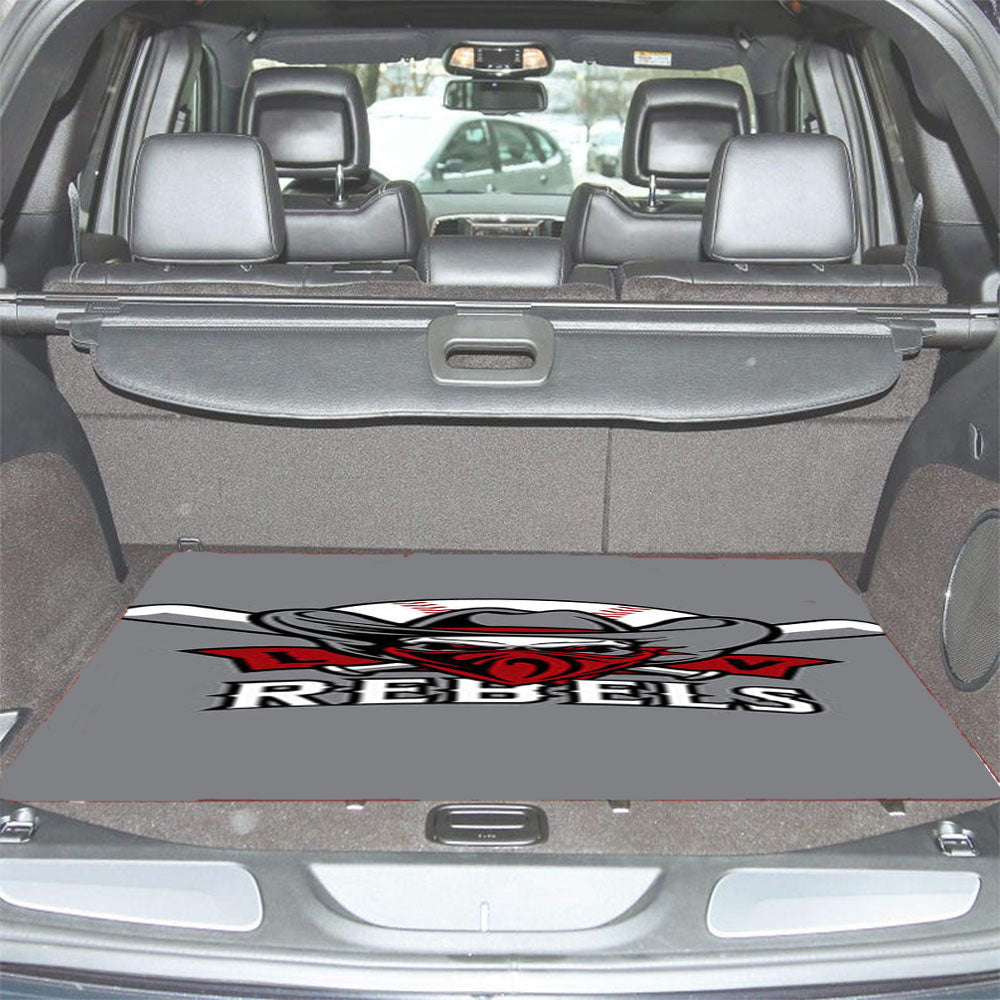 Rebels Baseball Logo Gray Car Trunk Mat Non Slip