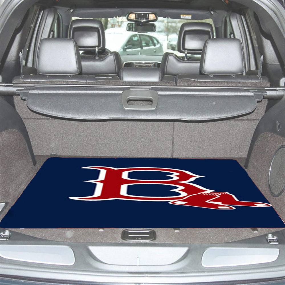 Red Sox Art Car Trunk Mat Non Slip