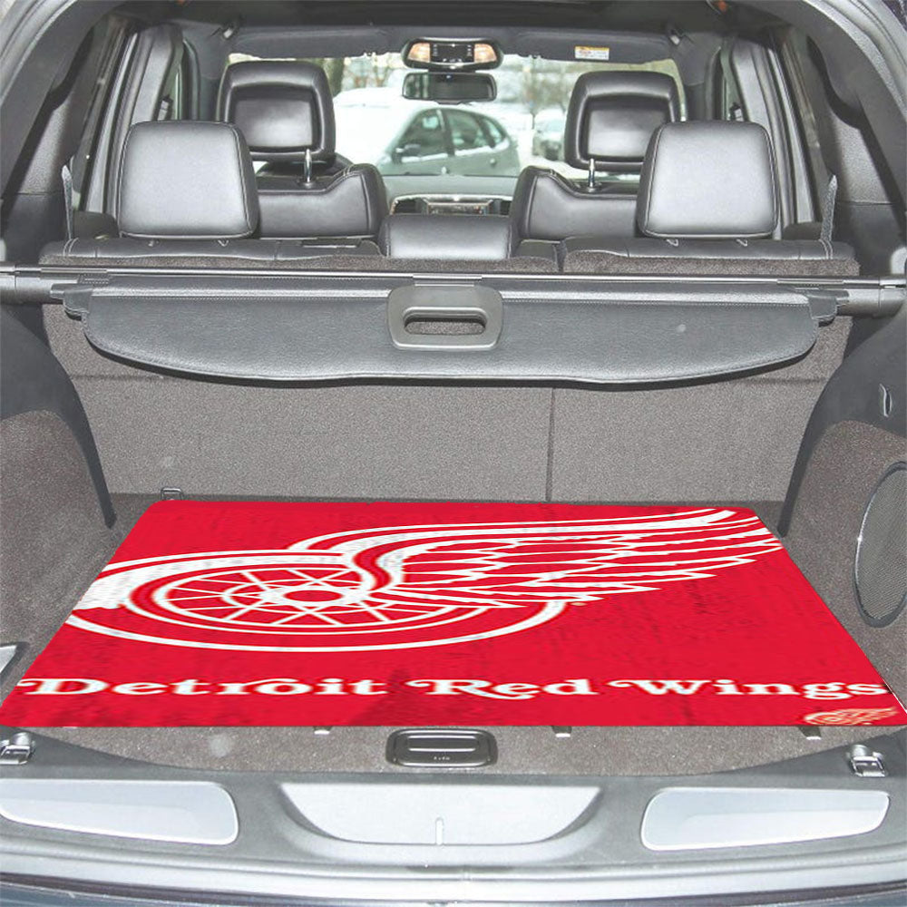 Red Wings Logo Car Trunk Mat Non Slip