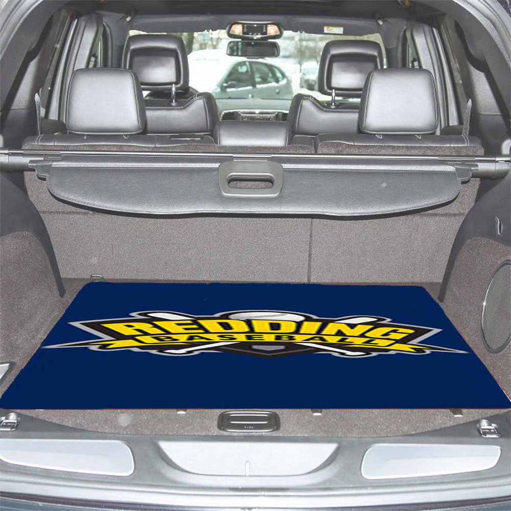 Redding Baseball Logo Blue Car Trunk Mat Non Slip
