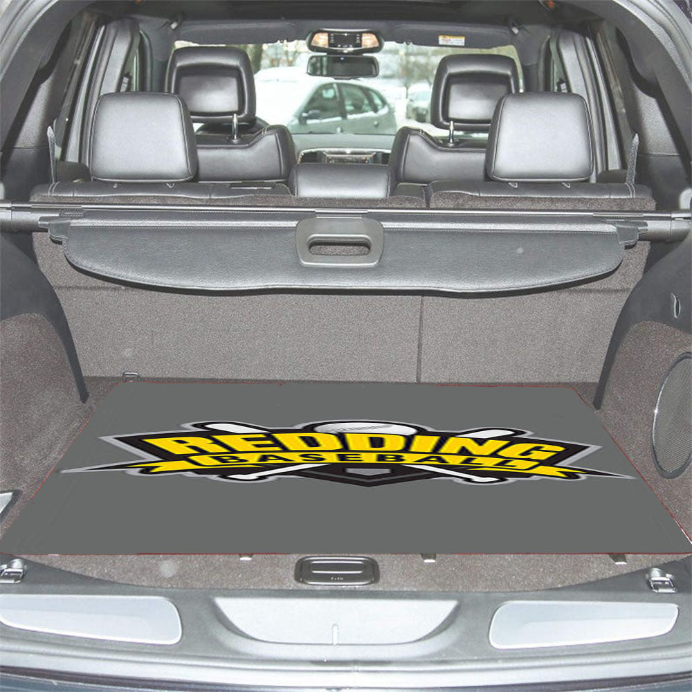 Redding Baseball Logo Gray Car Trunk Mat Non Slip