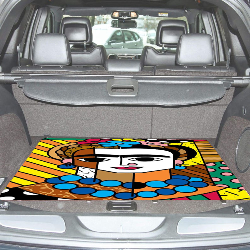Romero Britto Frida Kahlo Wallpaper Car Trunk Mat Non Slip