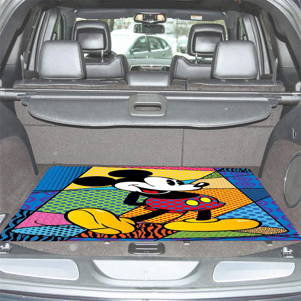 Romero Britto Mickey Mouse Car Trunk Mat Non Slip
