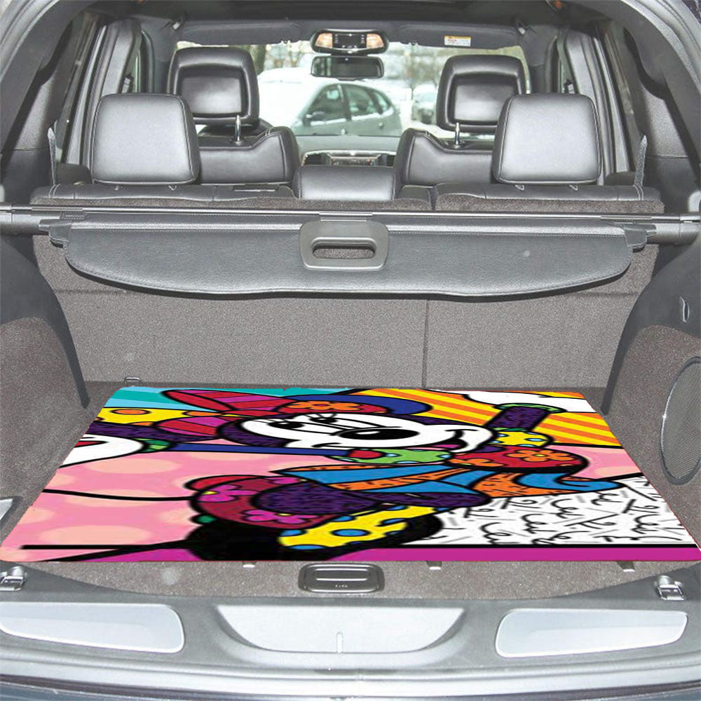 Romero Britto Minnie Mouse Car Trunk Mat Non Slip