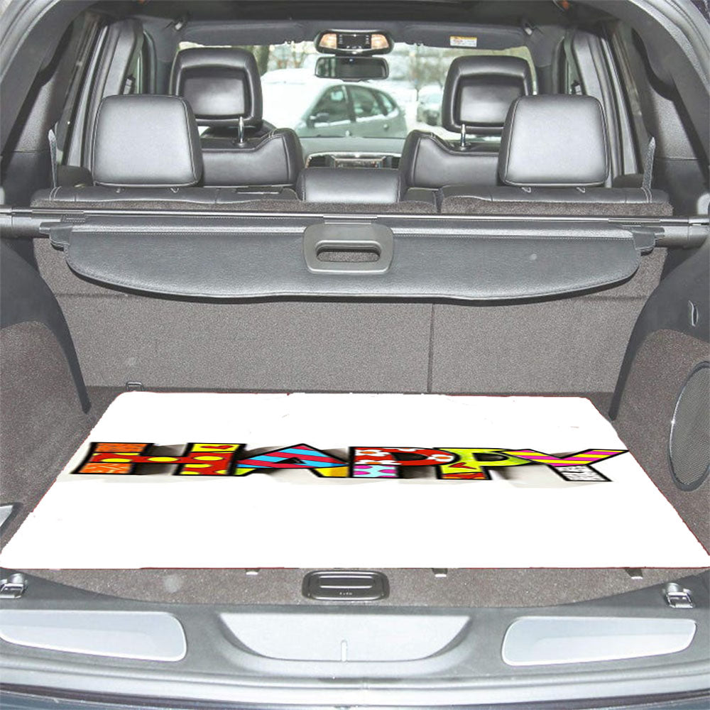 Romero Britto Pop Happy Car Trunk Mat Non Slip