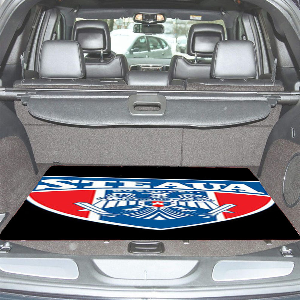 Rugby Steaua Logo Black Car Trunk Mat Non Slip