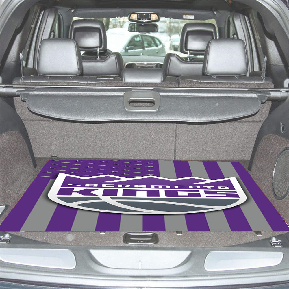 Sacramento Kings Logo Flag Car Trunk Mat Non Slip