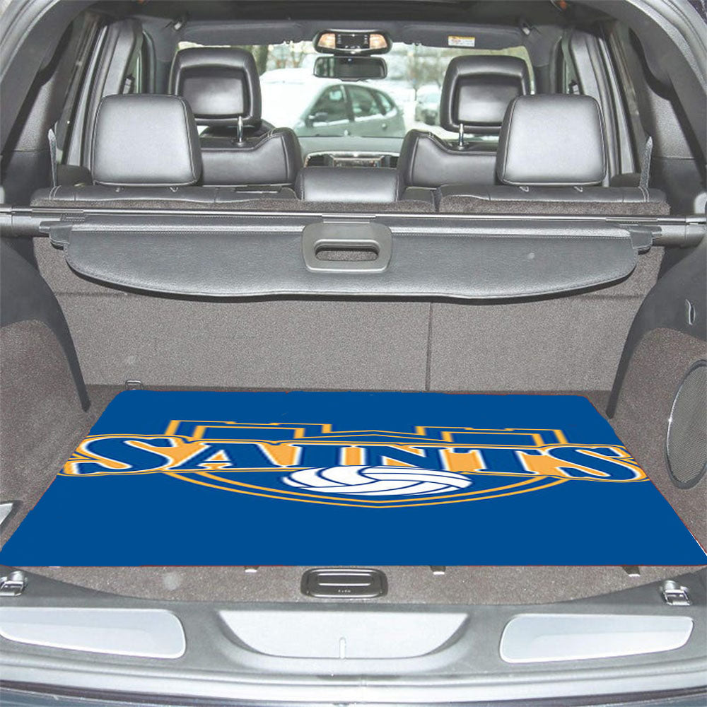 Saints Baseball Logo Blue Car Trunk Mat Non Slip