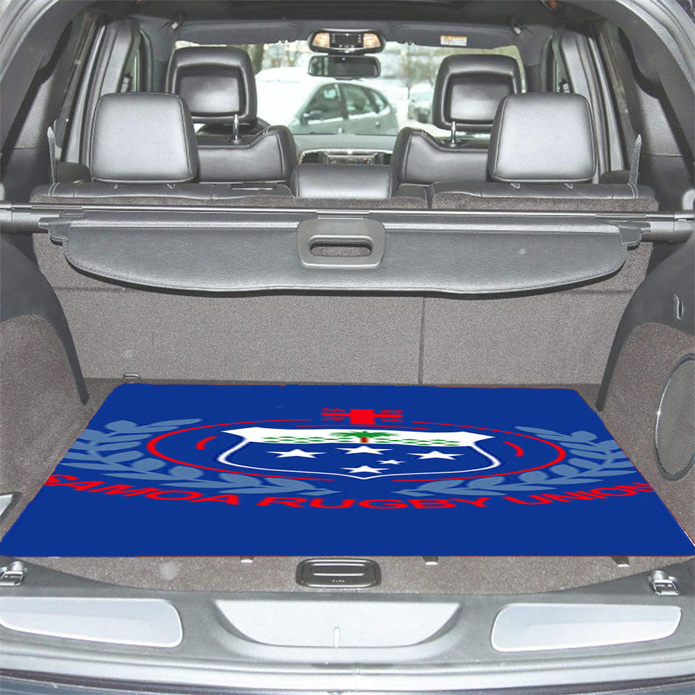 Samoa Rugby Union Logo Blue Car Trunk Mat Non Slip