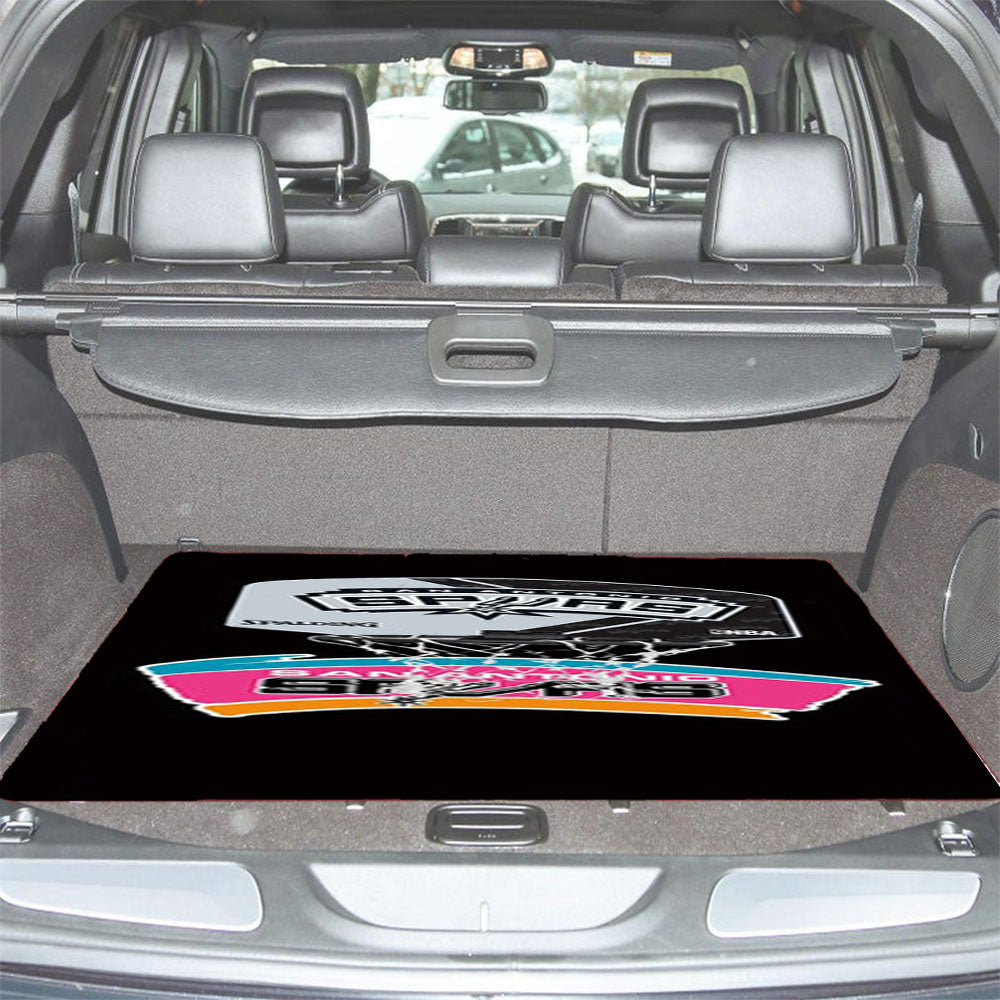 San Antonio Spurs 2 Car Trunk Mat Non Slip