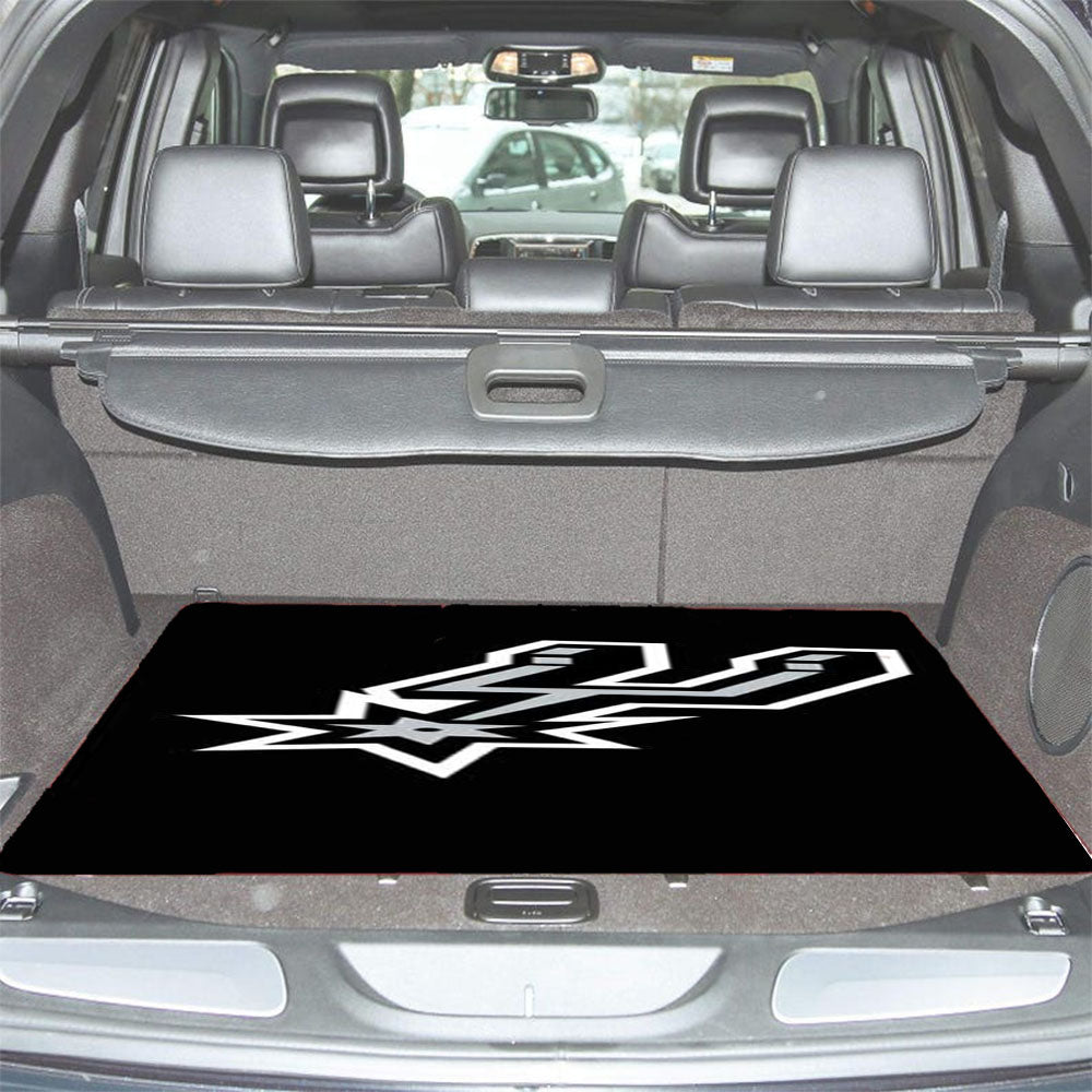 San Antonio Spurs Logo Blk Bkg Car Trunk Mat Non Slip